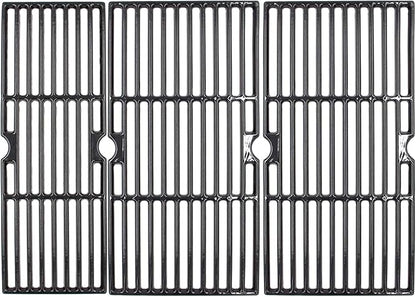 Cast Iron Grill Grates for CharBroil Performance 5 Burners 463347519 463373319 463373019 463347518 Cooking Grids Replacement for Char-Broil 475 4 Burners 463342119 463376017 463361017, 3 Packs