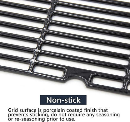 Cast Iron Grill Grates for CharBroil Performance 5 Burners 463347519 463373319 463373019 463347518 Cooking Grids Replacement for Char-Broil 475 4 Burners 463342119 463376017 463361017, 3 Packs