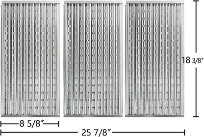 8 3/8" Stainless Steel Tru-Infrared Emitter Grates for 2 &3 and 4 Burner Charbroil Grills 463241314 463257111 463257110 463247412 463247109 463241313 466247109 465257110 466257110, 3-pk