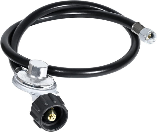3 Feet Hose Regulator LP Conversion Kit, QCC1/Type 1, Replacement Regulator and Hose for Gas Bbq Grill Models