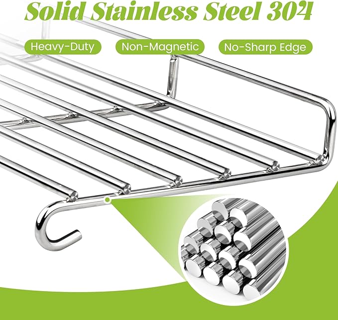 66044 Warming Rack for Weber Genesis II/II LX 300 Series GS4 Replacement Parts E-310 E-315 E-330 E-335 S-310 S-335 Gas Grill Grate Stainless Steel 304