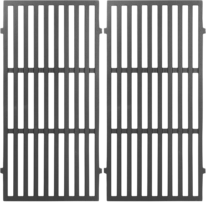 66094 66801  18 7/8'' Cast Iron Grill Grates for Weber Genesis GS4 II E-210,II LX E/S 240 Gas Grills, 2 Pack Cooking Grid Replacement parts