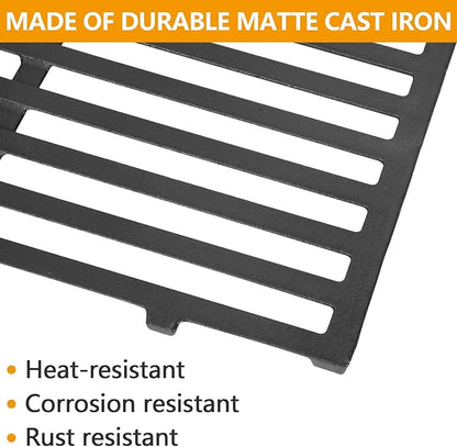 66094 66801  18 7/8'' Cast Iron Grill Grates for Weber Genesis GS4 II E-210,II LX E/S 240 Gas Grills, 2 Pack Cooking Grid Replacement parts