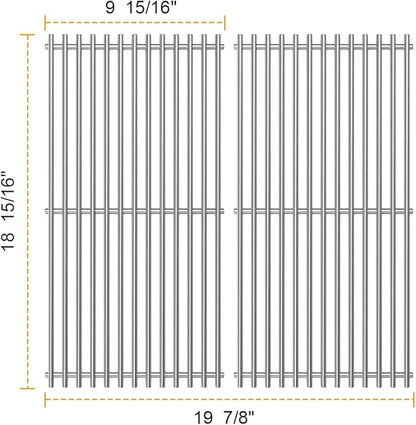 66801 66094 Cooking Grates for Weber Genesis II E-210&LX S/E-240 Series Gas Grills 2017 and Newer, Fits 60010001 65010001 60004001 65004001