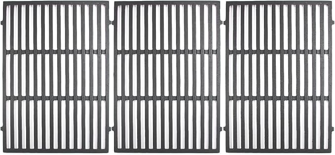 66096 66803  18 7/8 inch Cast Iron Grill Grates Replacement for Weber Genesis II 610 and Genesis II LX 640 Series Gas Grills 2017 and Newer