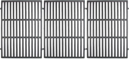 66096 66803  18 7/8 inch Cast Iron Grill Grates Replacement for Weber Genesis II 610 and Genesis II LX 640 Series Gas Grills 2017 and Newer