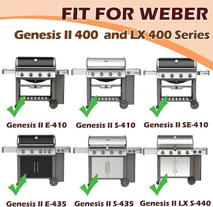 66097 66089 Grill Grates for Weber Genesis GS4 Genesis II E-410 E-435 E-415 LX E-440 LX E-440 LX S-440 SE-410,for Weber Genesis II 400 LX 400 Series