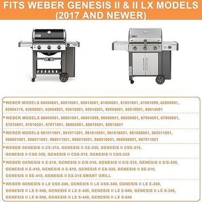 67067 Casters for Weber Grill Wheels Weber Genesis 2 GS, Genesis II E310 E410 S310 S315 E210 E610 SE335 CE310, Genesis 2 LX E340 S240 S440 S640, 2PCS