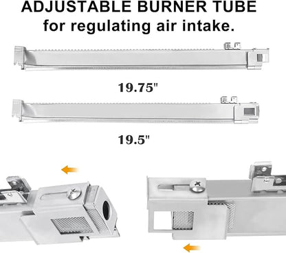 67490 Burner Tube for Weber Genesis II 300/400/600 Series,for Genesis II E-310,E-410/435,S-435,SE-410, Genesis II E-210,LX E-240,LX S-240 Grill, 3PCS 