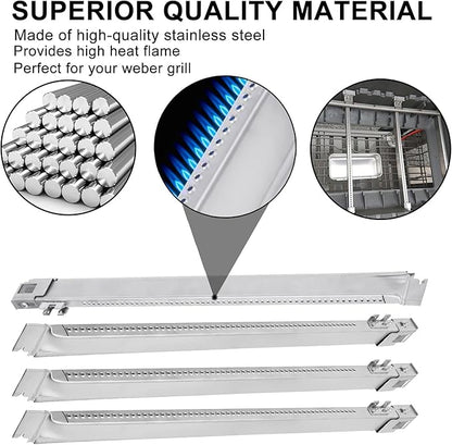 67490 Burner Tube for Weber Genesis II 300/400/600 Series,for Genesis II E-310,E-410/435,S-435,SE-410, Genesis II E-210,LX E-240,LX S-240 Grill, 3PCS 