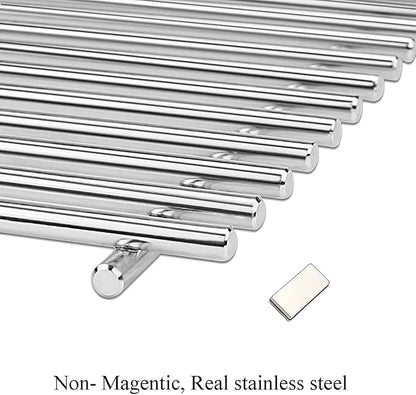  67551  19.2“ SUS304 Cooking Grates for Weber Summit 600 Series Summit E-620 S-620 Gas Grills Without Smoker Box, Heavy Duty Grill Grid  (3-Pack) 