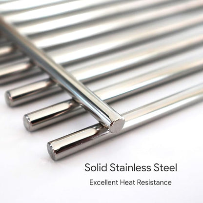  67552  7MM Solid Stainless Steel Cooking Grates Replacement Parts for Weber Summit 600 Series Summit E/S 640 650 660 670 Gas Grills with a Smoker Box