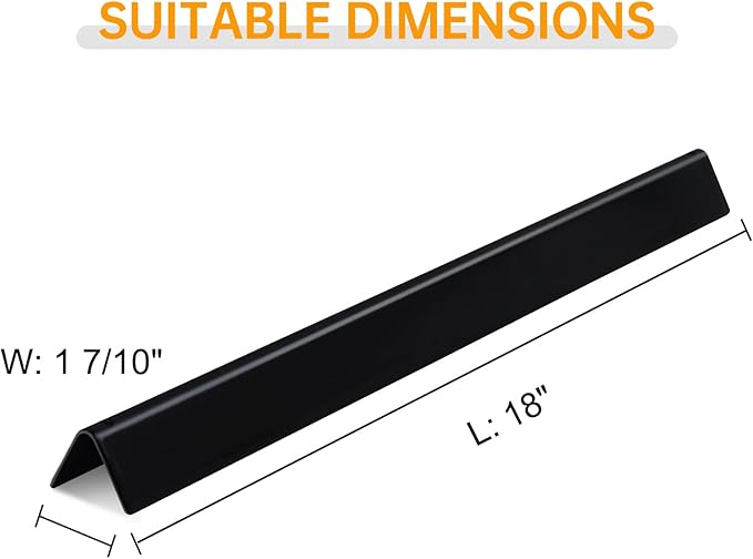 67669 Flavorizer Bars  for Weber Summit E-420 S-420 Gas Grills,18 Inch Heat Plate for Weber Summit 400 Series Porcelain-Enameled, 9 Pack 