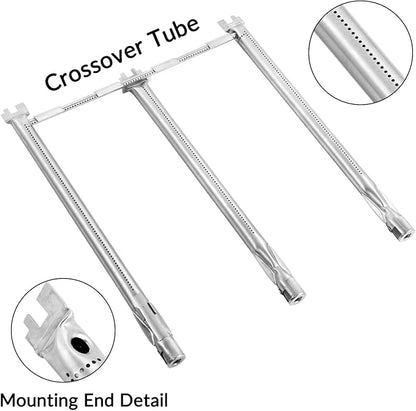 69787 Grill Burner Replacement for Weber Spirit E/S-310, Spirit I & II 300 Series (Front Control), Stainless Steel, 18-Inch Long