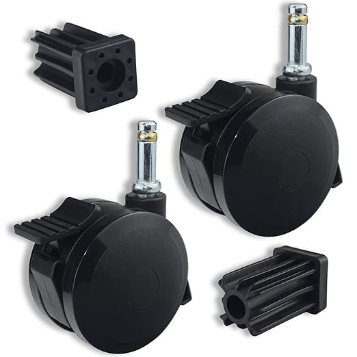 70360 Locking Caster with Insert for Weber Spirit Series 2009-2012, Genesis Series 2007-2011, 2 Pack  (Caster Diameter 2-7/8")