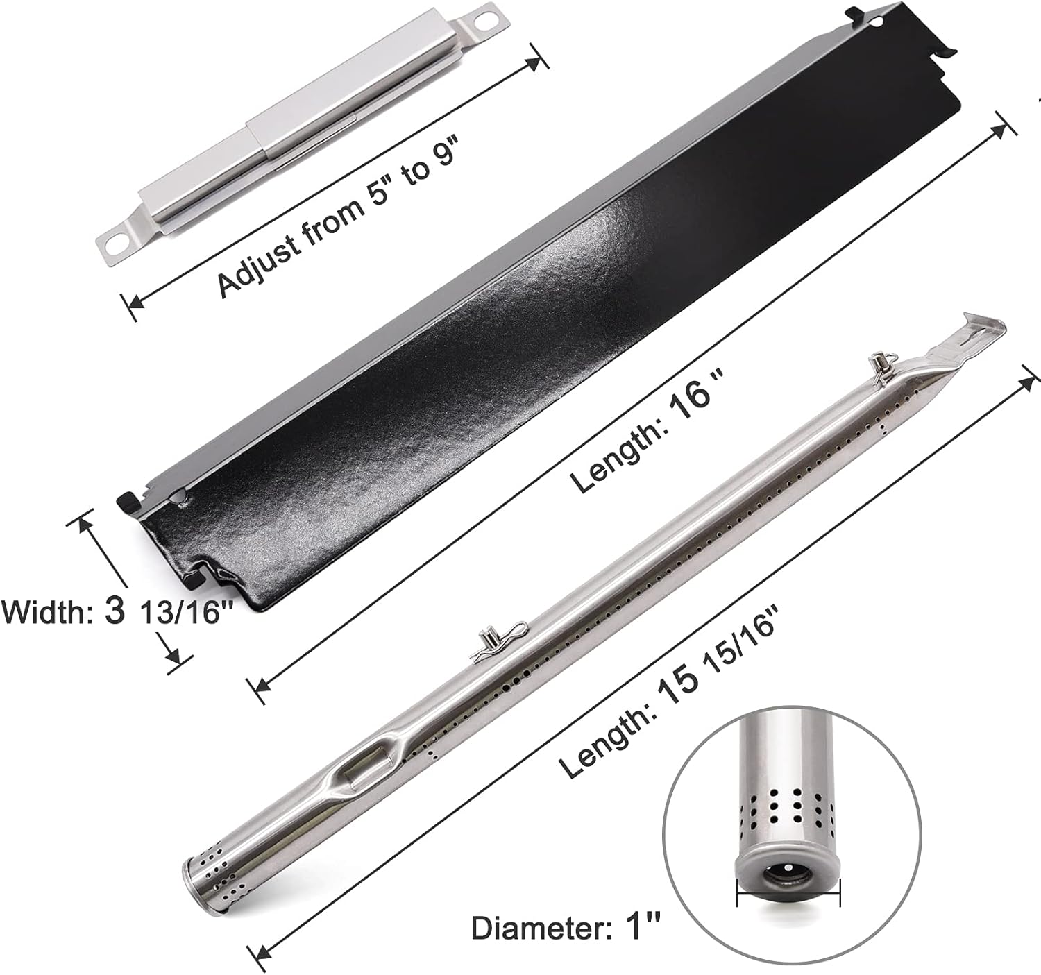 Grill Parts Kit for Charbroil 463244011 463244012 463257010 463247009 463215513 463247512 463247310 463215512 463212511 463247209 463267113 463224611 463225315 463271314 Gas Grill