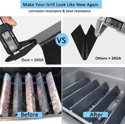15.3 Inch 7636 Flavorizer Bars for Weber Spirit and Spirit II & GS4 Spirit II 300 Series, Spirit E310 E320 E330 S310 S320 S330 Gas Grill with Front Control Knob