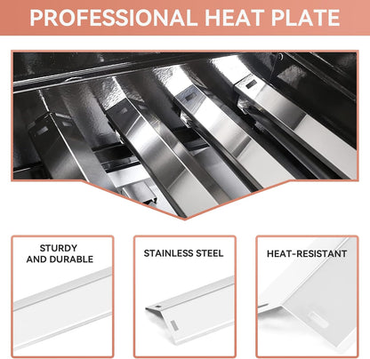 Grill Replacement Parts Kit for Pit Boss Pro Series 1100 Wood Pellet & Gas Combo Grill, Stainless Steel Heat Plates Burners