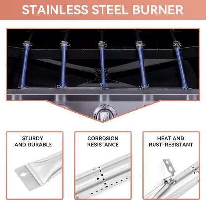 Grill Replacement Parts Kit for Pit Boss Pro Series 1100 Wood Pellet & Gas Combo Grill, Stainless Steel Heat Plates Burners