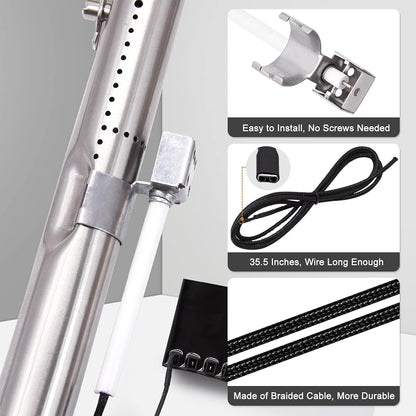 Grill Parts Kit for Charbroil 463244011 463244012 463257010 463247009 463215513 463247512 463247310 463215512 463212511 463247209 463267113 463224611 463225315 463271314 Gas Grill