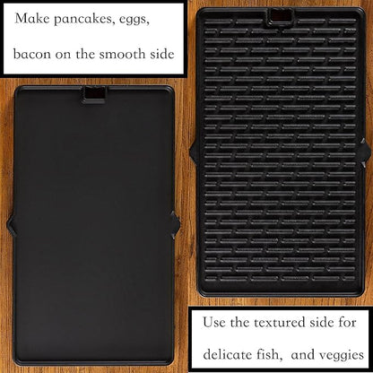 7404 Replacement Reversible Cast Iron Grill Griddle for Weber Summit E-420 E-450 E-470 S-470 E-670 S-670 Summit Gold A/B/D A6/B6/C4/D4/D6   1 Pack