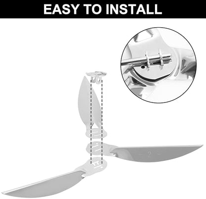 7441 Folding Replacement Parts for Weber Charcoal Grate/for Weber 22-1/2-Inch One-Touch Cleaning System Kit 7444, Kettle Parts for 22''Charcoal Grills