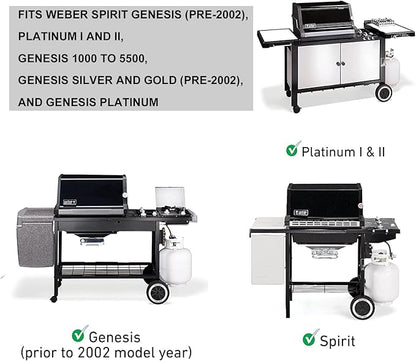  Grill Igniter Kit Replacement for Weber 7509 Spirit Genesis, Platinum, Silver and Gold Gas Grills