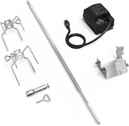 7614 Stainless Steel Rotisserie Kit for Weber  Spirit 200/300 Series Grill