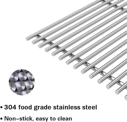 7637 (2-Pack)17.5" Stainless Steel Cooking Grates Replacements for Weber 46010074, Spirit 200 , E-210 (2013-2016), E-220, S-210 (2013-2016), S-220 