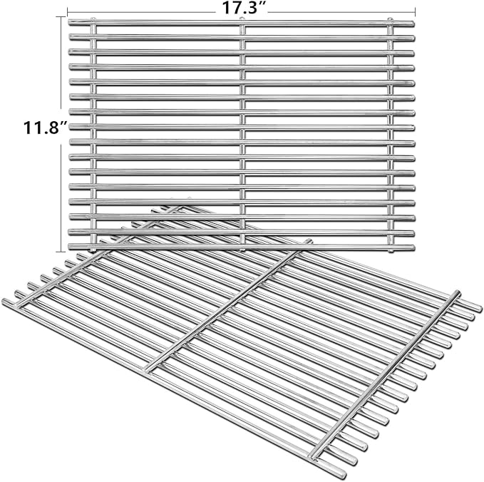 7638 7639 Cooking Grates for Weber Spirit I/ II 300 Series E/S 310 E/S 320 E/S 330, Genesis Silver B/C, Gold B/C, Spirit 700,Weber 900,Stainless Steel
