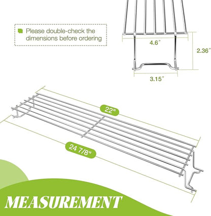 7641 Warming Rack for Weber Spirit I/II 300 Series E310 Grill Parts Gas Grates Replacement S310 SP310 E320 S320 SP320 E315 S315 with Front Control