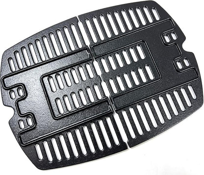 7644 Cast Iron Cooking Grates for Weber Q100, Q1000, Q120, Q1200, Q1400, 516001, 516002, 50060001, 51010001, 51060001, Baby Q Gas Grill, Set of 2 