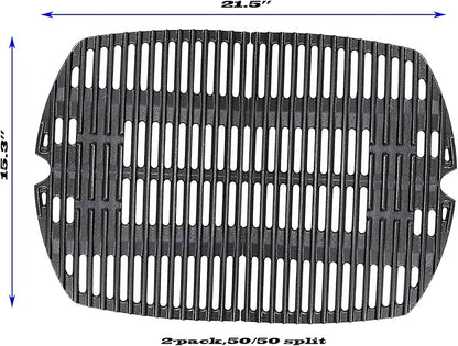 7645 Cooking Grates for Weber Q2000 Q2400 Q200 Q220 Series Gas Grills,for Weber Grill Parts 396001,396000 Replacement for Weber 65811 69935, Cast Iron