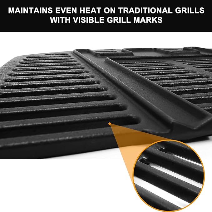 7645 Cooking Grates for Weber Q2000 Q2400 Q200 Q220 Series Gas Grills,for Weber Grill Parts 396001,396000 Replacement for Weber 65811 69935, Cast Iron