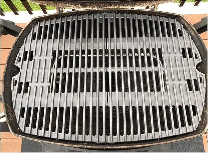 7645 Cooking Grates for Weber Q2000 Q2400 Q200 Q220 Series Gas Grills,for Weber Grill Parts 396001,396000 Replacement for Weber 65811 69935, Cast Iron