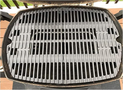 7645 Cooking Grates for Weber Q2000 Q2400 Q200 Q220 Series Gas Grills,for Weber Grill Parts 396001,396000 Replacement for Weber 65811 69935, Cast Iron