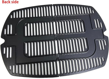 7646 7584 Cooking Grates for Weber Q300 Q320 Q3000 Q3200 Series, 57060001, 586002 Grills, Cast Iron Grill Grates Replacement for Weber Q300, Set of 2