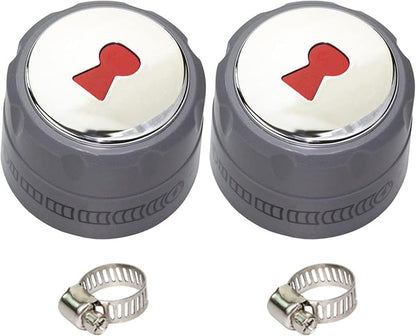 91538 Gas Grill Burner Knobs for Weber Summit 400/600 series grills， Control Knobs - (2 Pack)