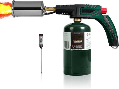 Powerful Grill Torch Charcoal Starter,Propane Searing Torch,Charcoal Lighter Campfire Starter,Fire Starter Torch,Sous Vide,Kitchen torch, Charcoal BBQ Grill Gun,Cooking Torch (Fuel Not Included)