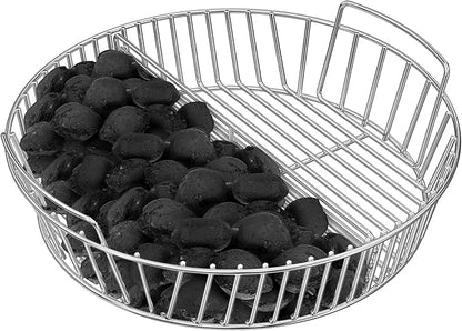 Stainless Steel Charcoal Ash Basket Charcoal Briquet Holder BBQ Accessories for Weber 22" Kettle Grills