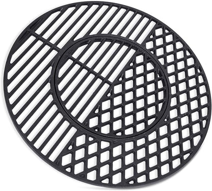 8835 Cast Iron Grill Grate Replacement Gourmet BBQ System for Weber 22 Inch Kettle, Performer & Charcoal Grills, 21.5 Inch