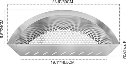 Stainless Steel Charcoal Basket Charcoal Briquet Holder for Weber 26" Kettle Charcoal Grills