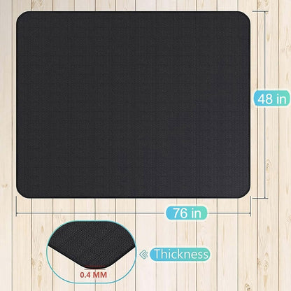  Large 76x48 inches Under Grill Mat for Outdoor Grill,Double-Sided Fireproof Grill Pad for Fire Pit,Indoor Fireplace Mat Fire Pit Mat,Oil-Proof Waterproof BBQ Protector for Deck and Patio