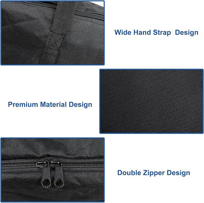 BBQ Tool Storage Bag, Heavy Duty BBQ Tools Bag, Waterproof -600D Oxford Cloth, Outdoor BBQ Grill Accessories Bag for Camping Picnic Trip (22X5X8Inch)