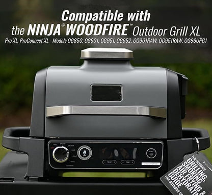 Stainless Steel Rack for Ninja Woodfire Outdoor Grill Pro XL, Pro Connect XL, OG850 OG951 Wood Fire Electric Master Grill Air Fryer Accessories, Dishwasher Safe