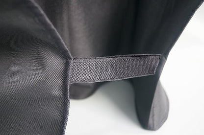 Smoker Grill Cover-Sized for Dyna-Glo Vertical Offset Smoker Grill DGSS1382VCS-D DGSS1382VCS Heavy Duty Waterproof Canvas Charcoal Smoker Cover, Black
